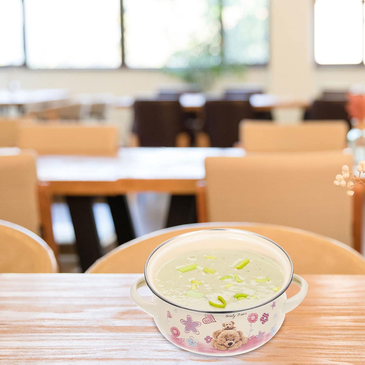 Tazón de Sopa Esmalte Angoily 20x16x8cm Horno Seguro