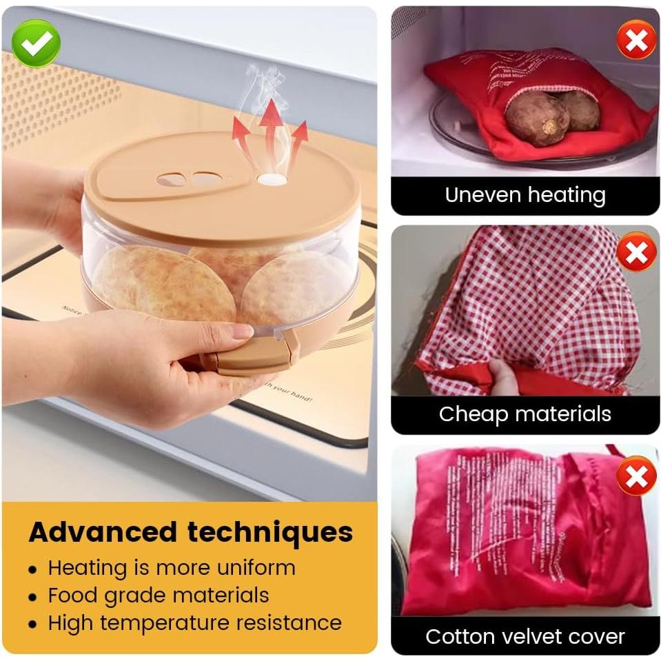 Cocinador de Papas al Horno Velarionna - Microondas, 10 Minutos