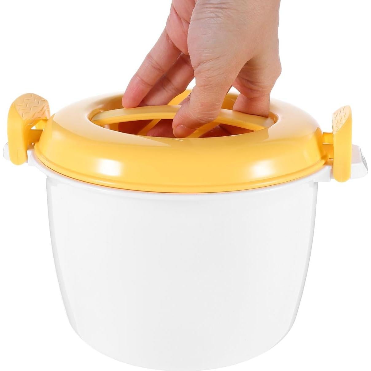 Cocinero de Arroz de Microondas JECOMPRIS Amarillo 1 Taza
