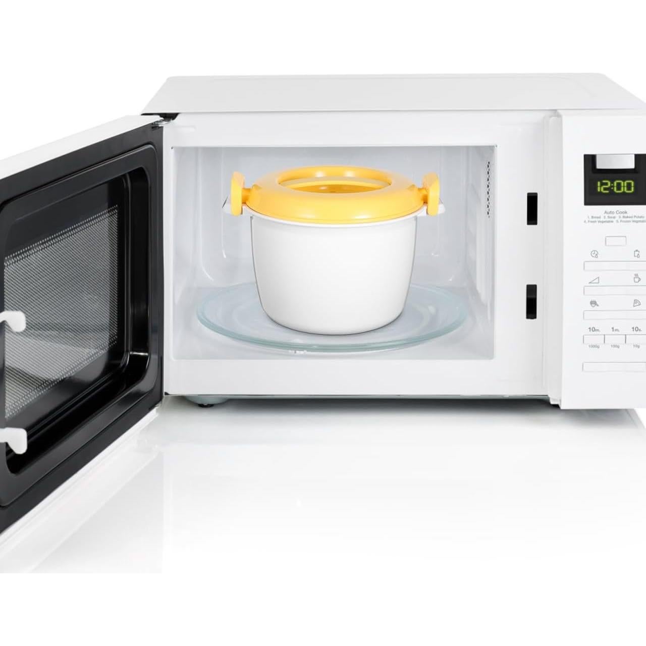 Cocinero de Arroz de Microondas JECOMPRIS Amarillo 1 Taza