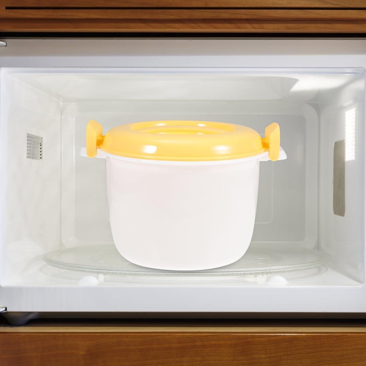 Cocinero de Arroz de Microondas JECOMPRIS Amarillo 1 Taza