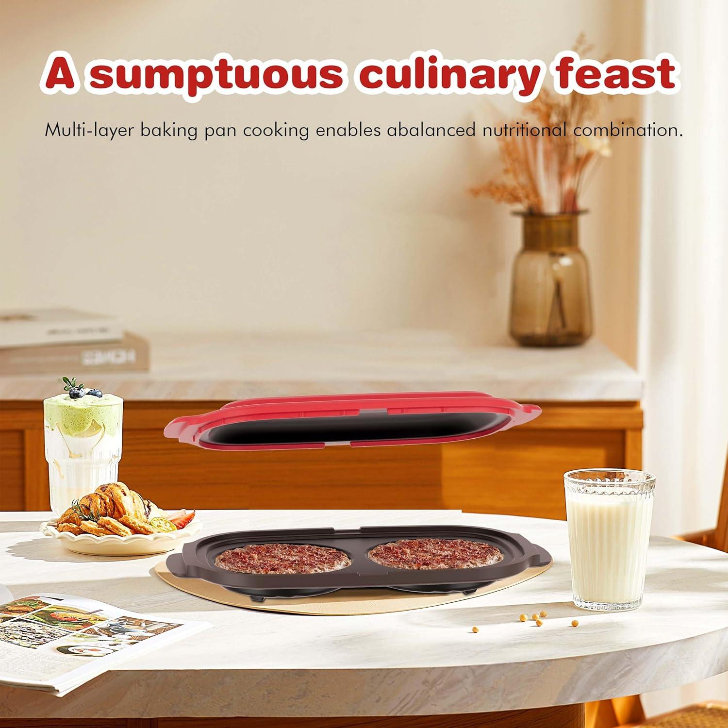 Cocinador de Huevos de Microondas Lkicwah para 2 Huevos Antiadherente