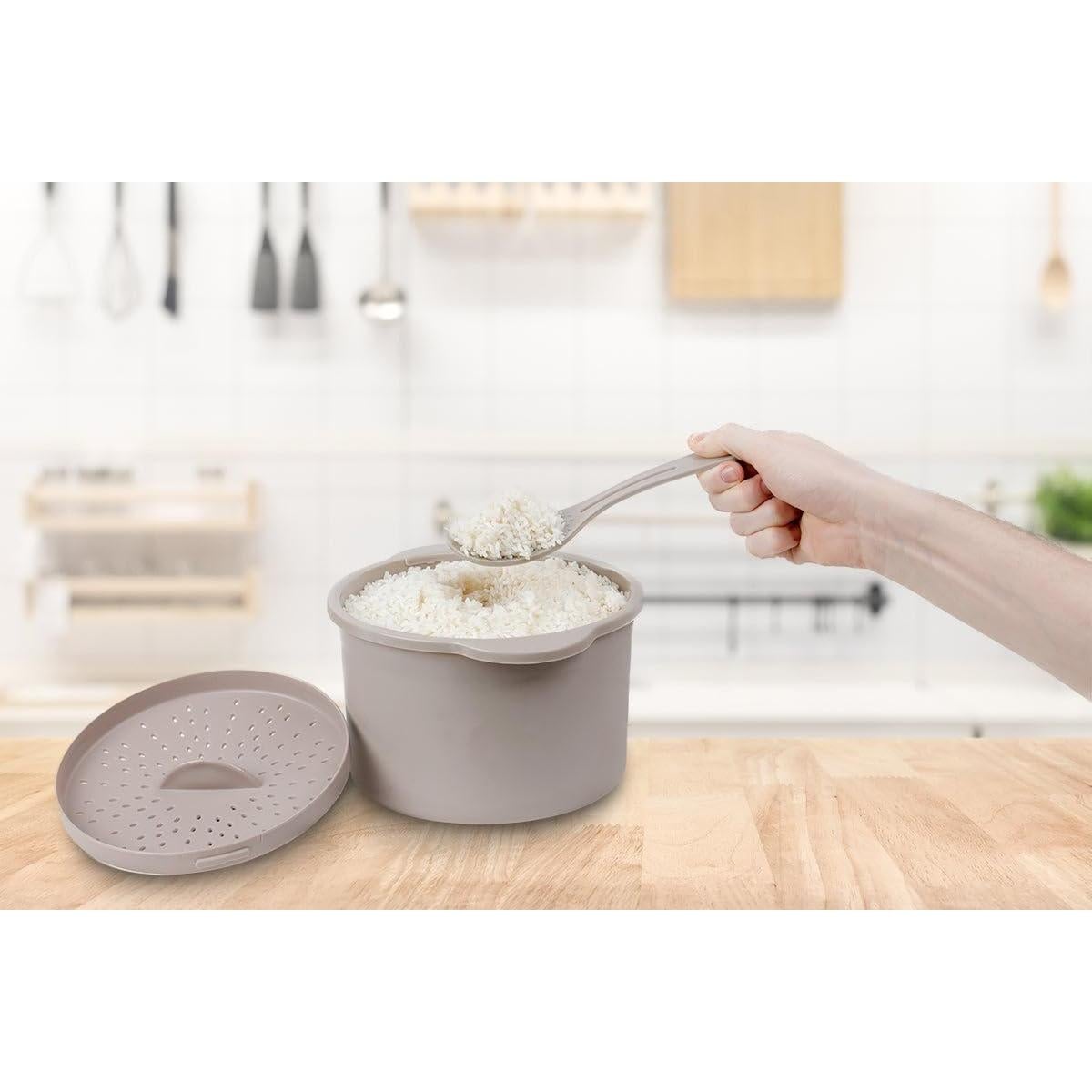 Cocinero de Arroz Microondas Ideas de Vida Perfecta 1L Blanco