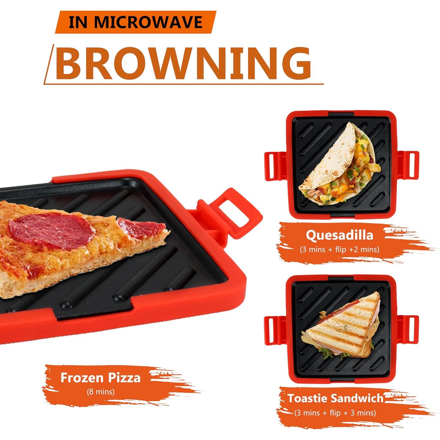 Hacedor de Sándwiches Tostados NewRiu Microondas Rojo 900W