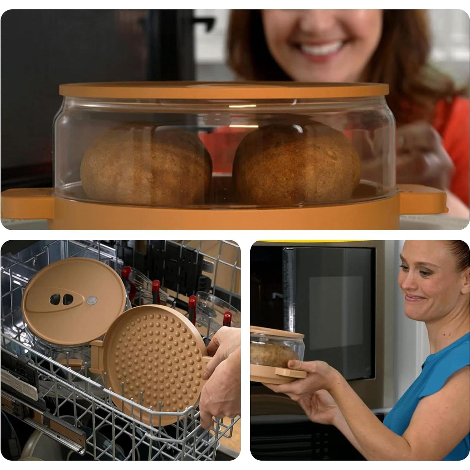 Cocinero de Papas al Microondas ZHIYUEJING 3.79L Libre BPA