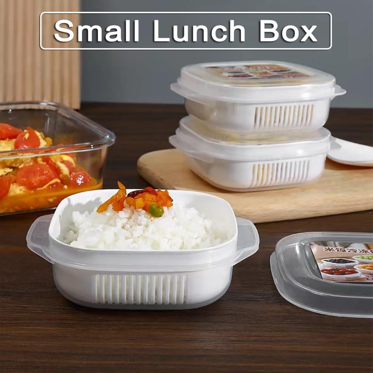 4 Tazones para Microondas PYSUL con Tapa y Vaporera 330ml