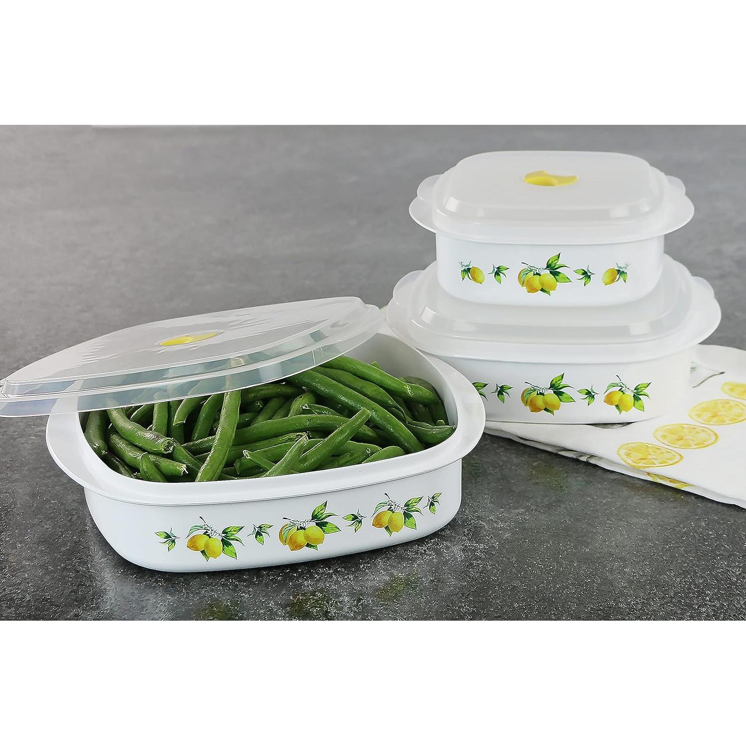 Juego de Contenedores de Microondas Reston Lloyd 3 Piezas 0.71L-1.18L