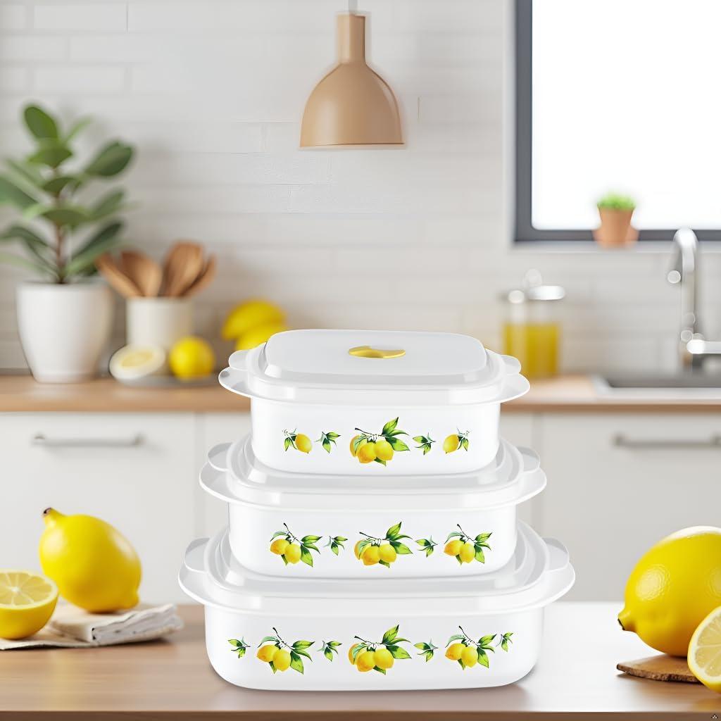 Juego de Contenedores de Microondas Reston Lloyd 3 Piezas 0.71L-1.18L