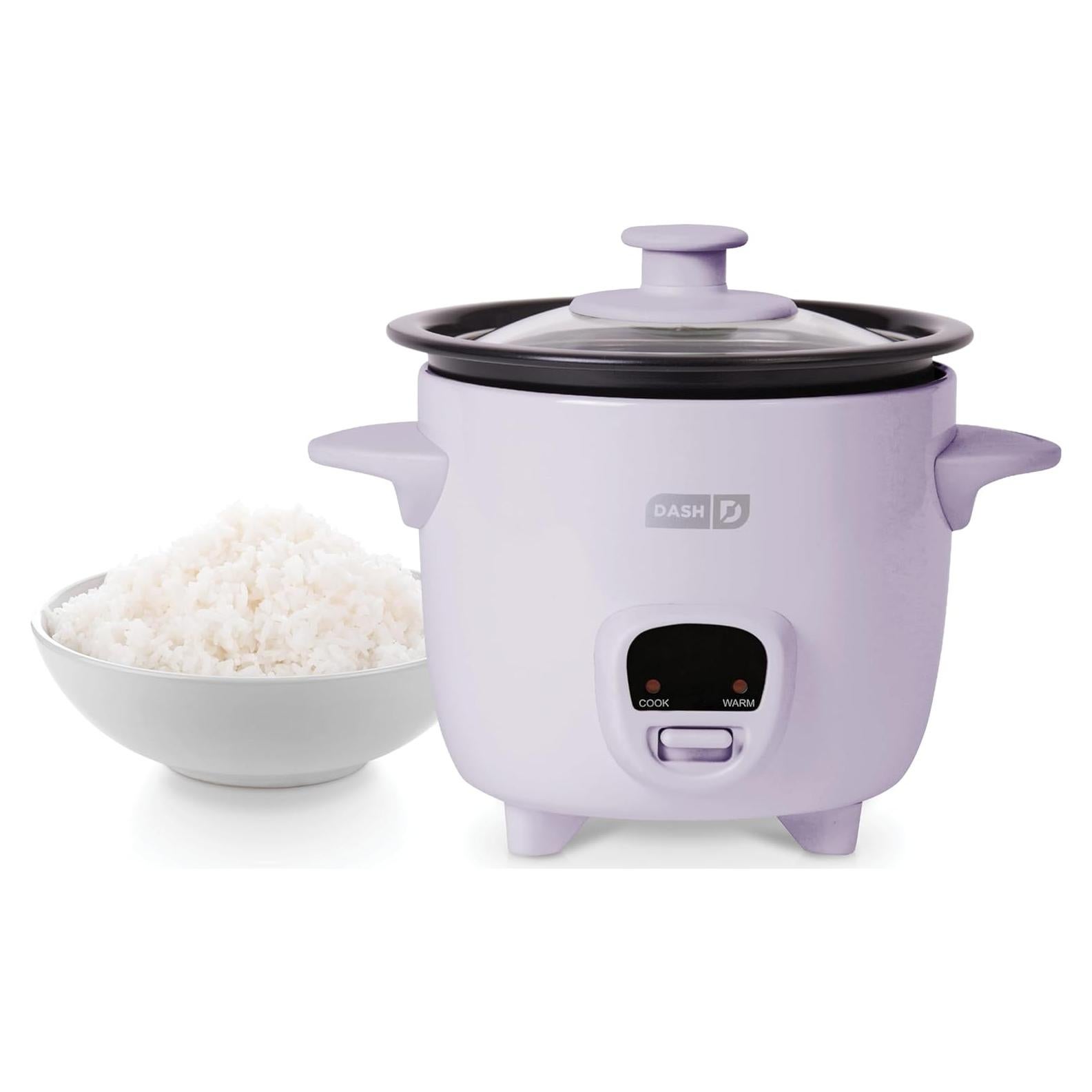 Cocedor de Arroz Mini Dash 2 Tazas Antiadherente Lavanda
