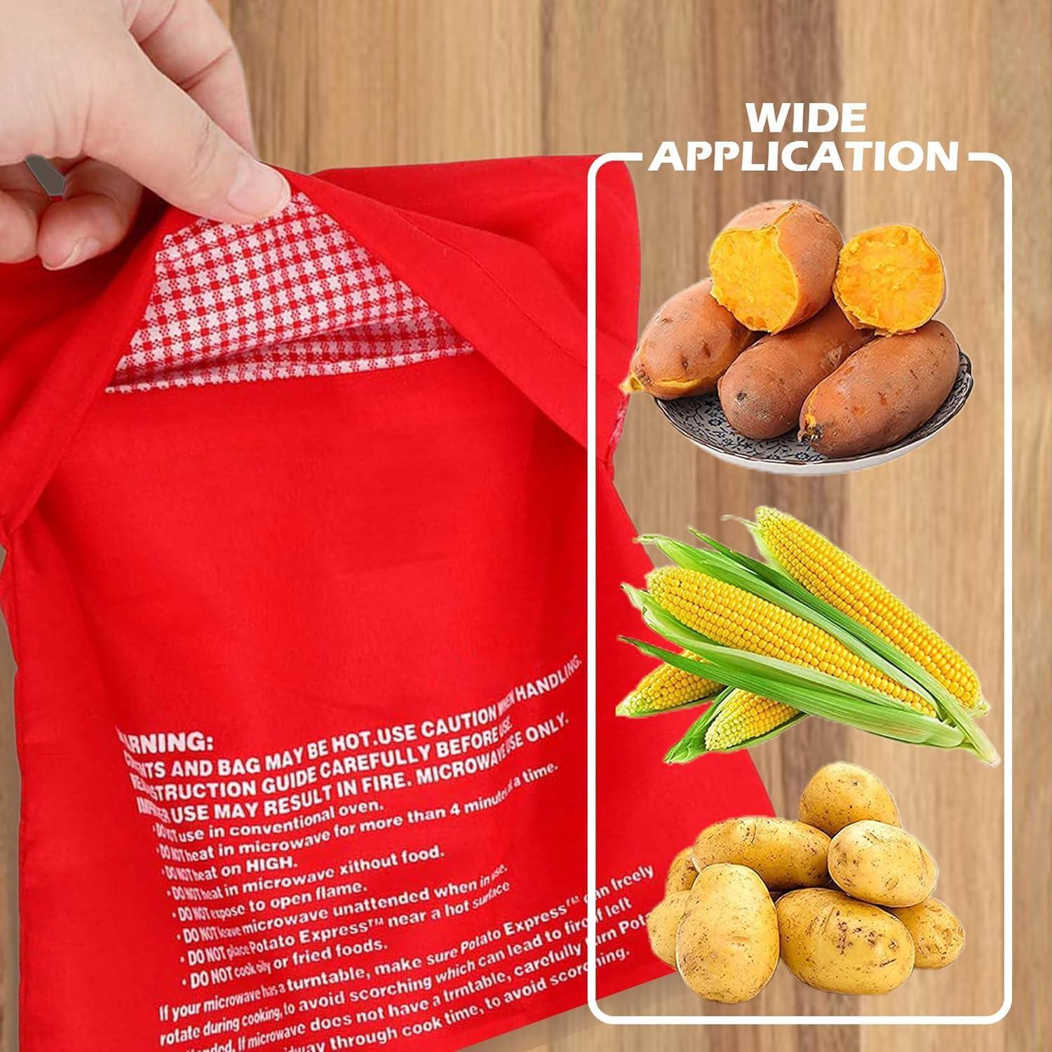 Paquete de 4 Bolsas Reutilizables para Cocinar Papas ATB