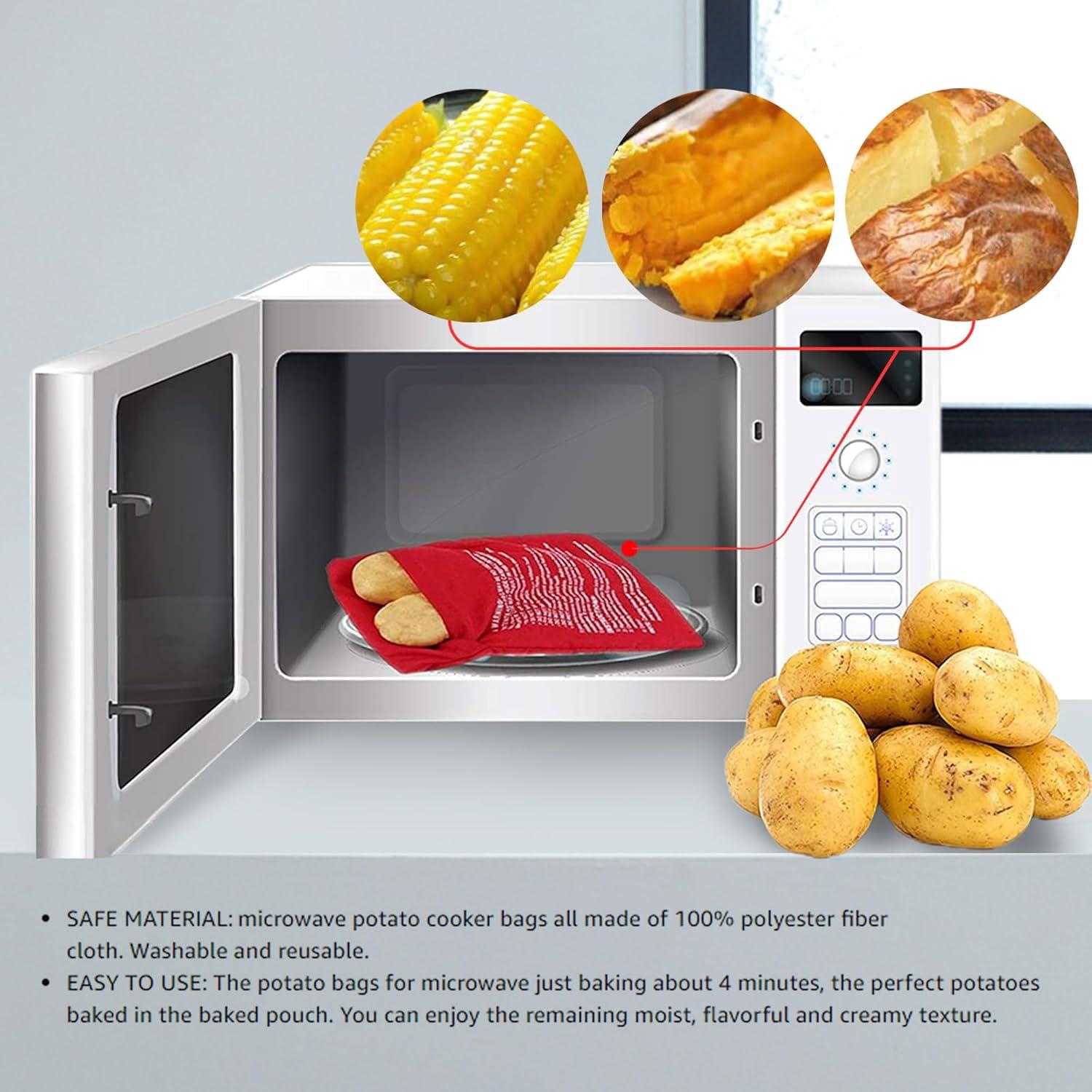 Paquete de 4 Bolsas Reutilizables para Cocinar Papas ATB