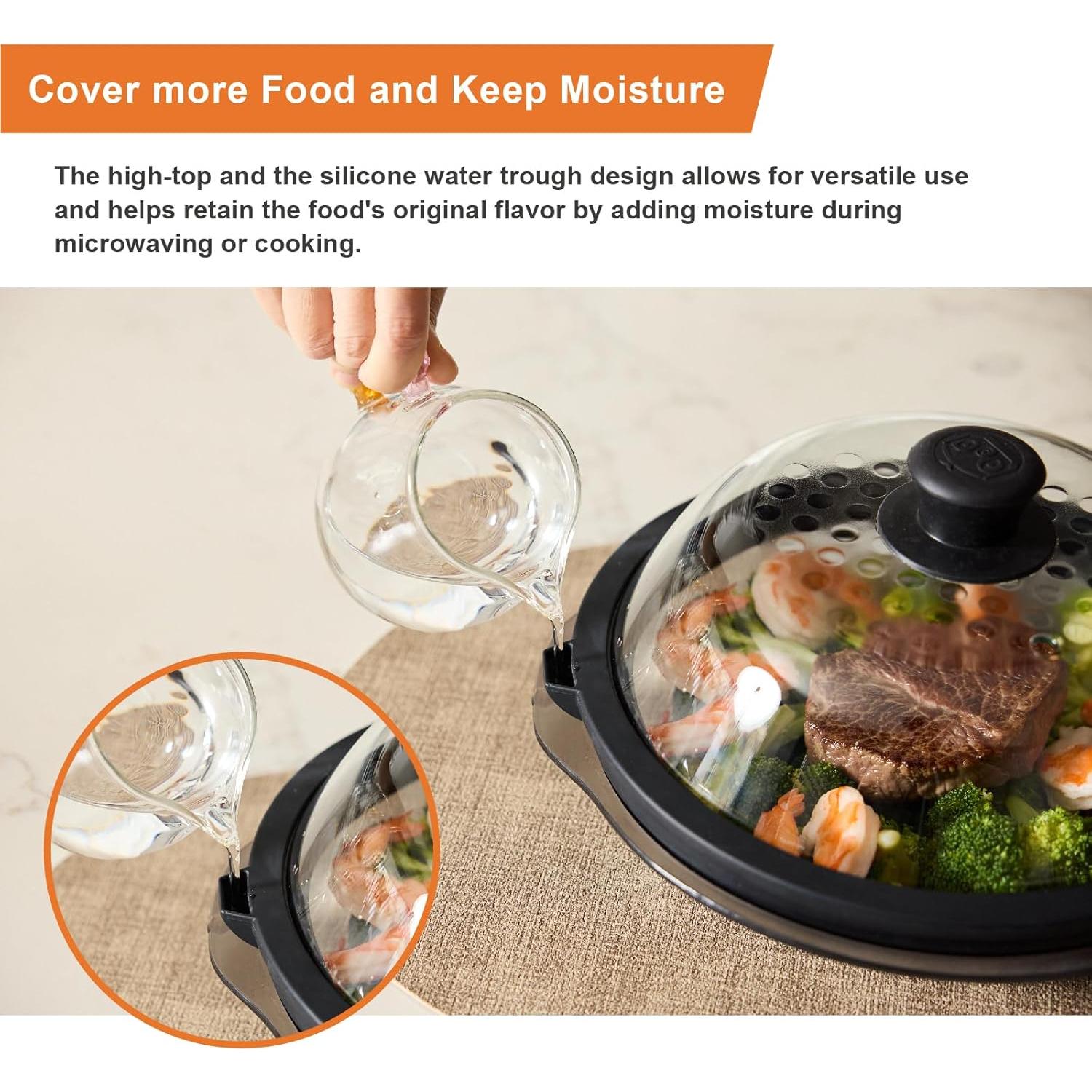 Tapa de Microondas OEC de Vidrio Templado 24.1 cm Ventilada