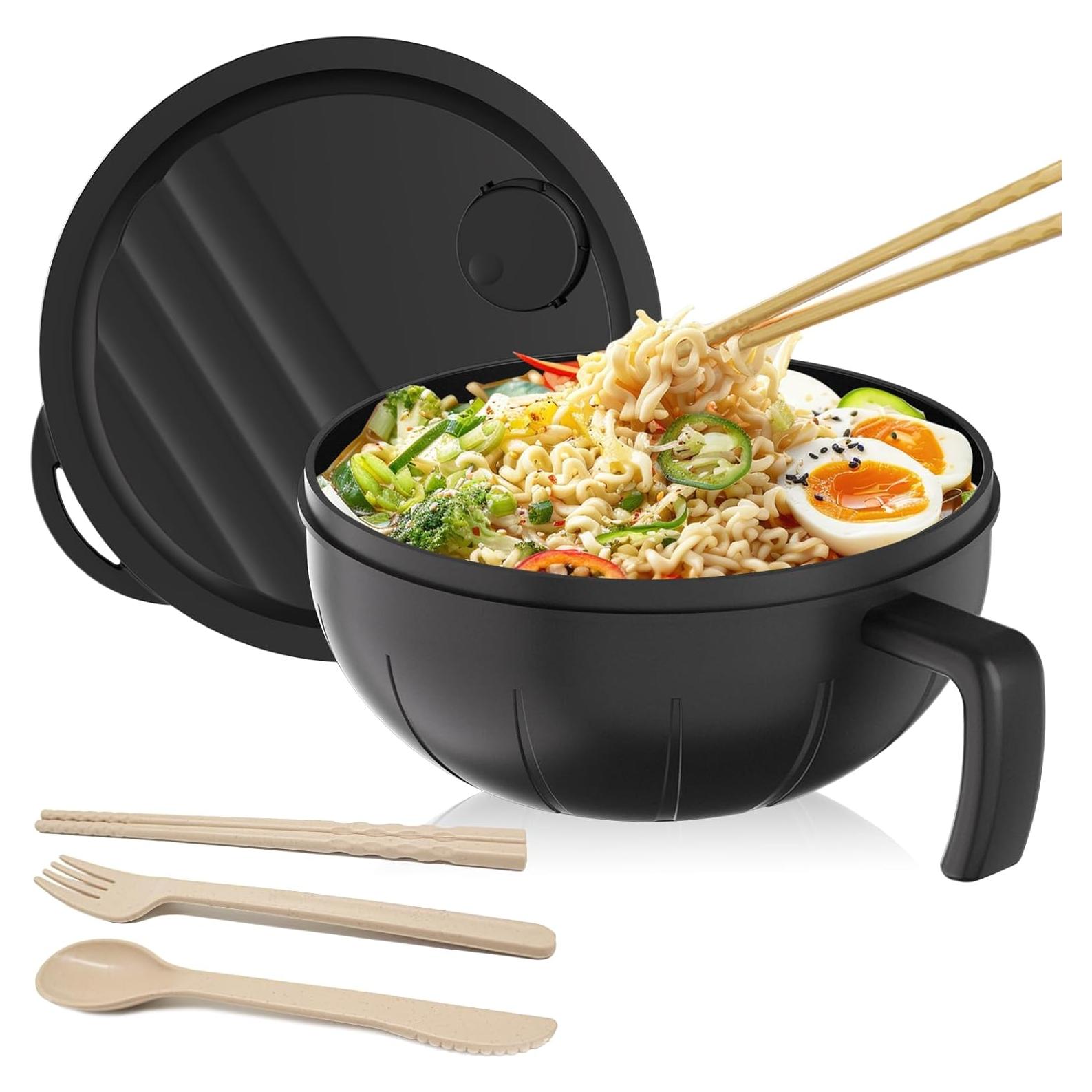 Set de Tazones de Ramen Steo Spce 1.18L con Utensilios