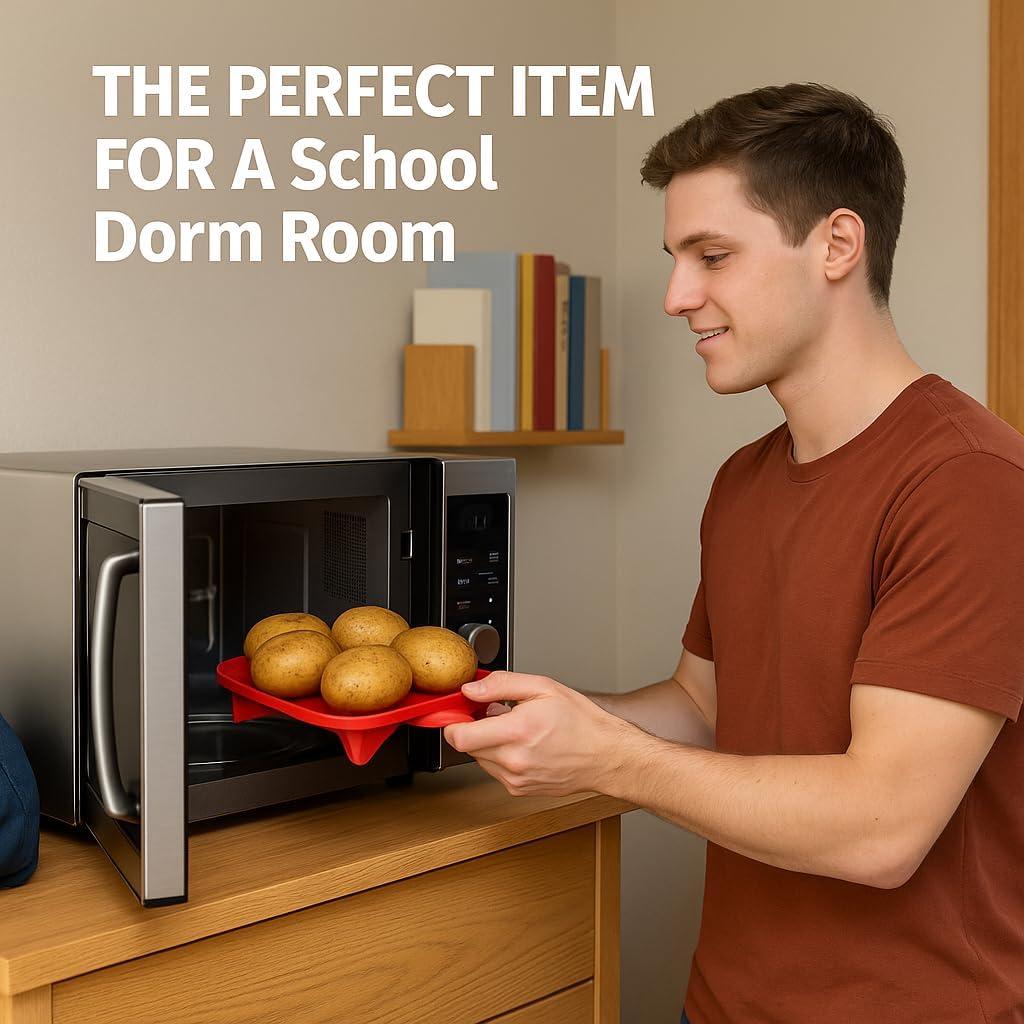 Cocinador de Papas en Microondas Dependable - 4 Papas Rápido