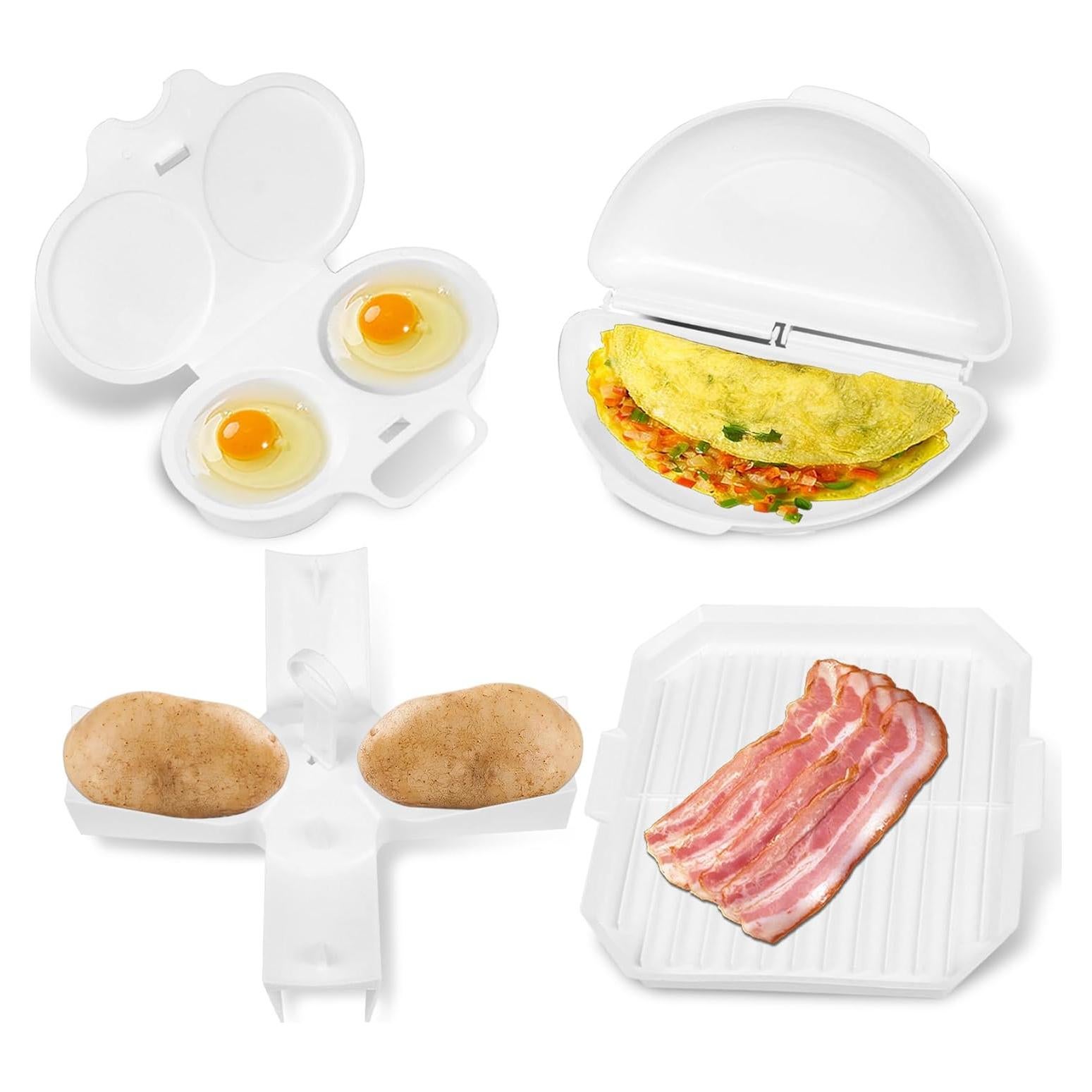 Set de Desayuno en Microondas KVZKVZ 4 Piezas Antiadherente