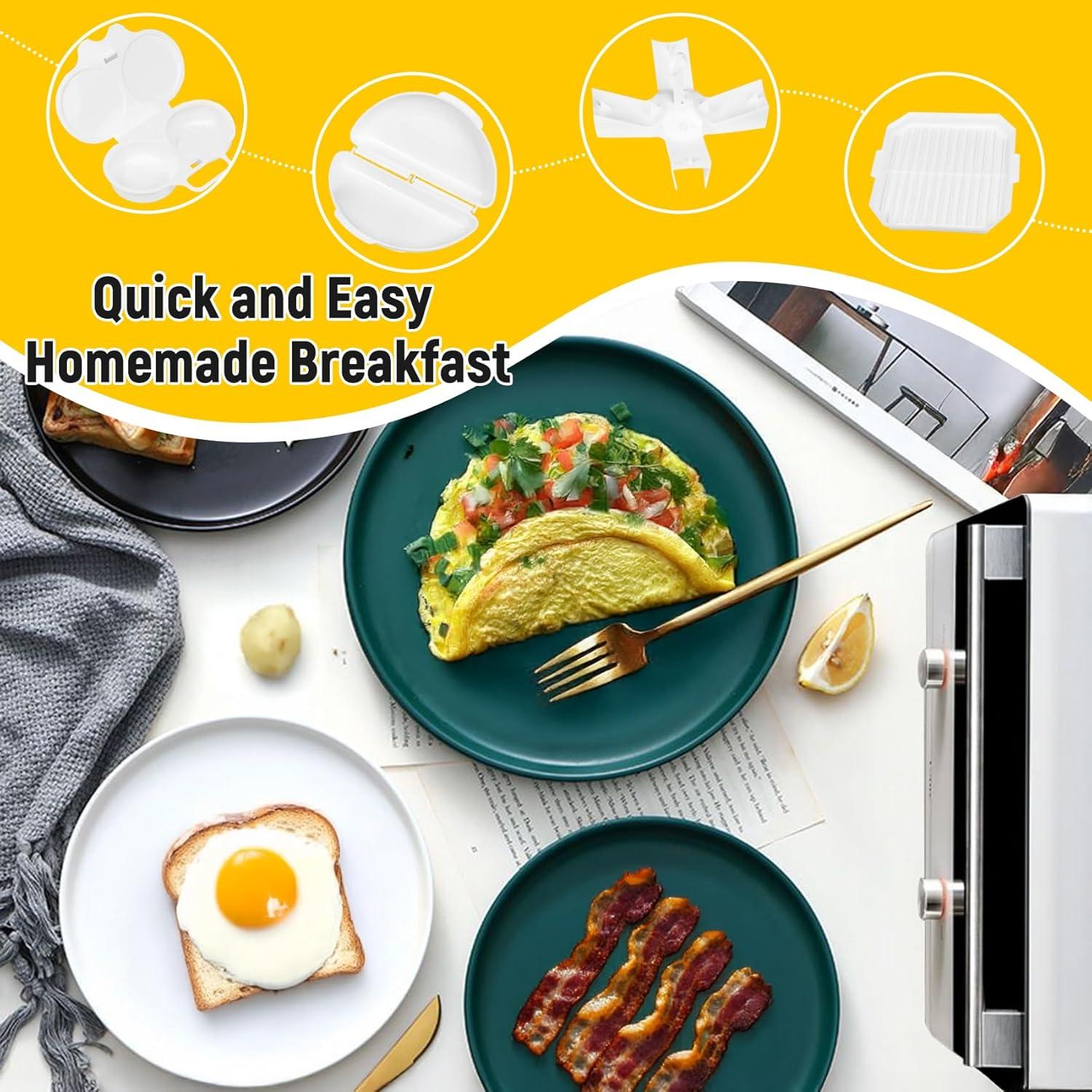 Set de Desayuno en Microondas KVZKVZ 4 Piezas Antiadherente