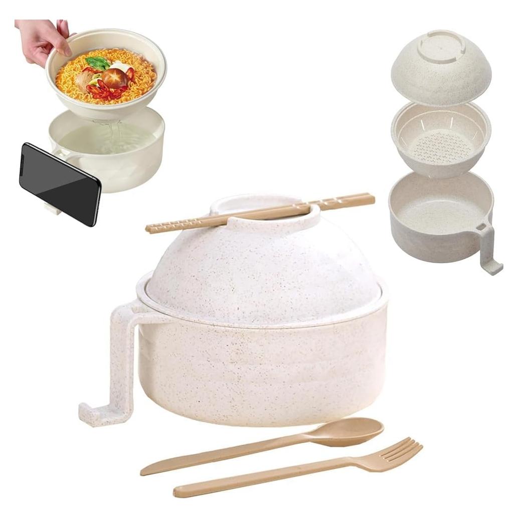 Juego de Tazones de Ramen en Microondas 6 en 1 Howfulcheer