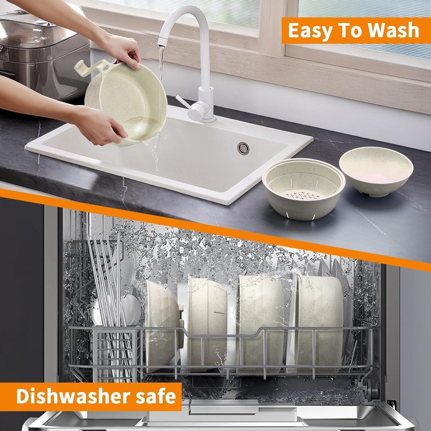 Juego de Tazones de Ramen en Microondas 6 en 1 Howfulcheer