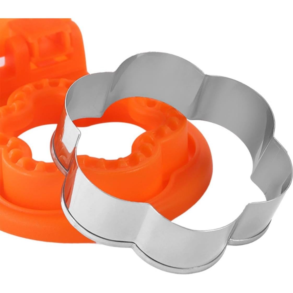 Cortador y Sellador de Sándwich QinhBting Naranja Forma Flor