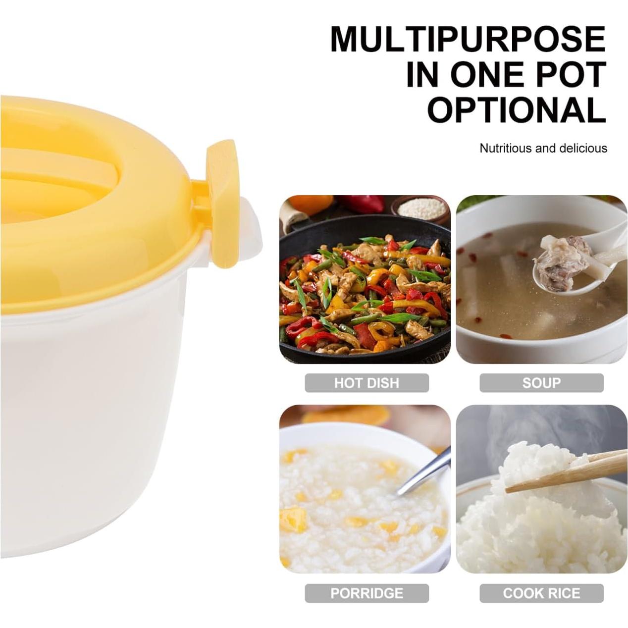 Cocinero de Arroz de Microondas Genérico 2L Amarillo