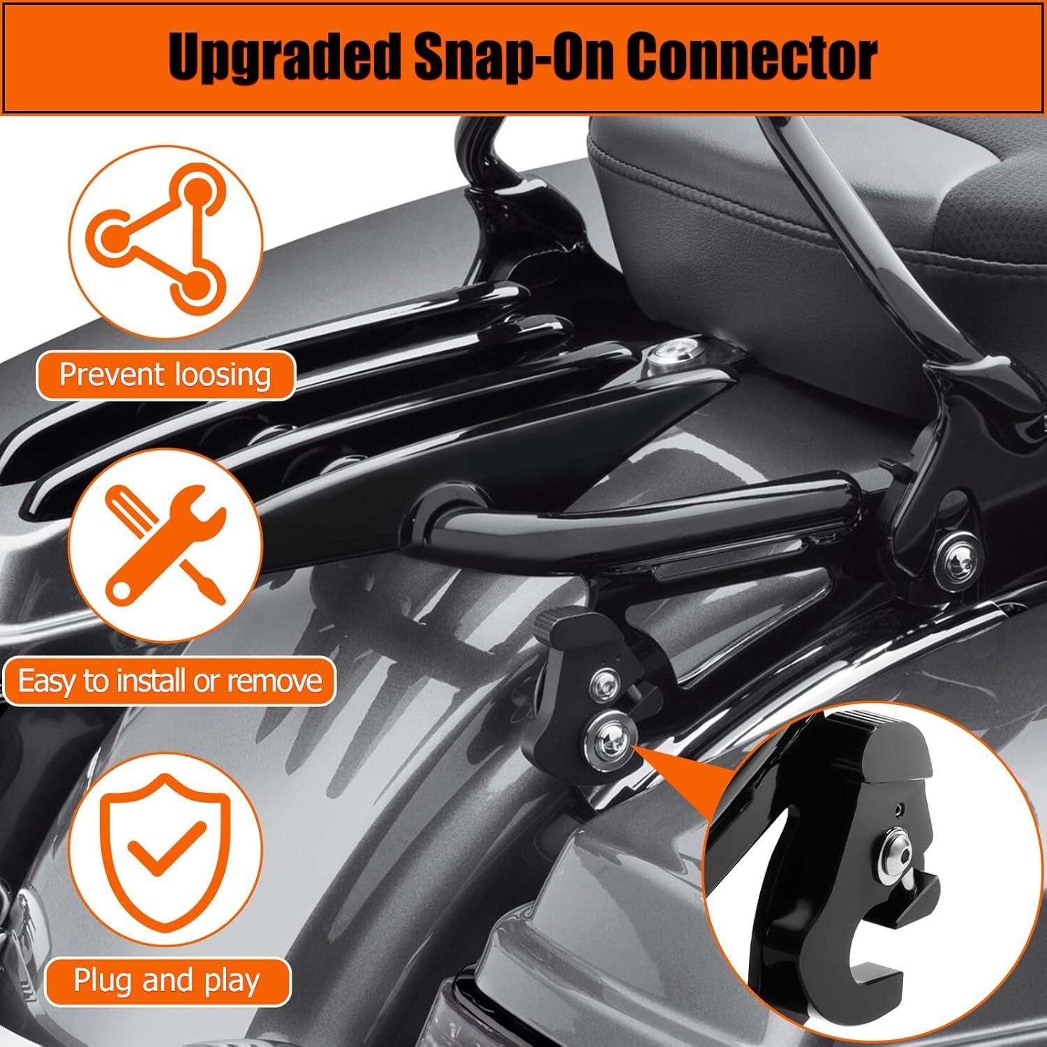 Portaequipajes desmontable Huabrve para Harley 2009-2024