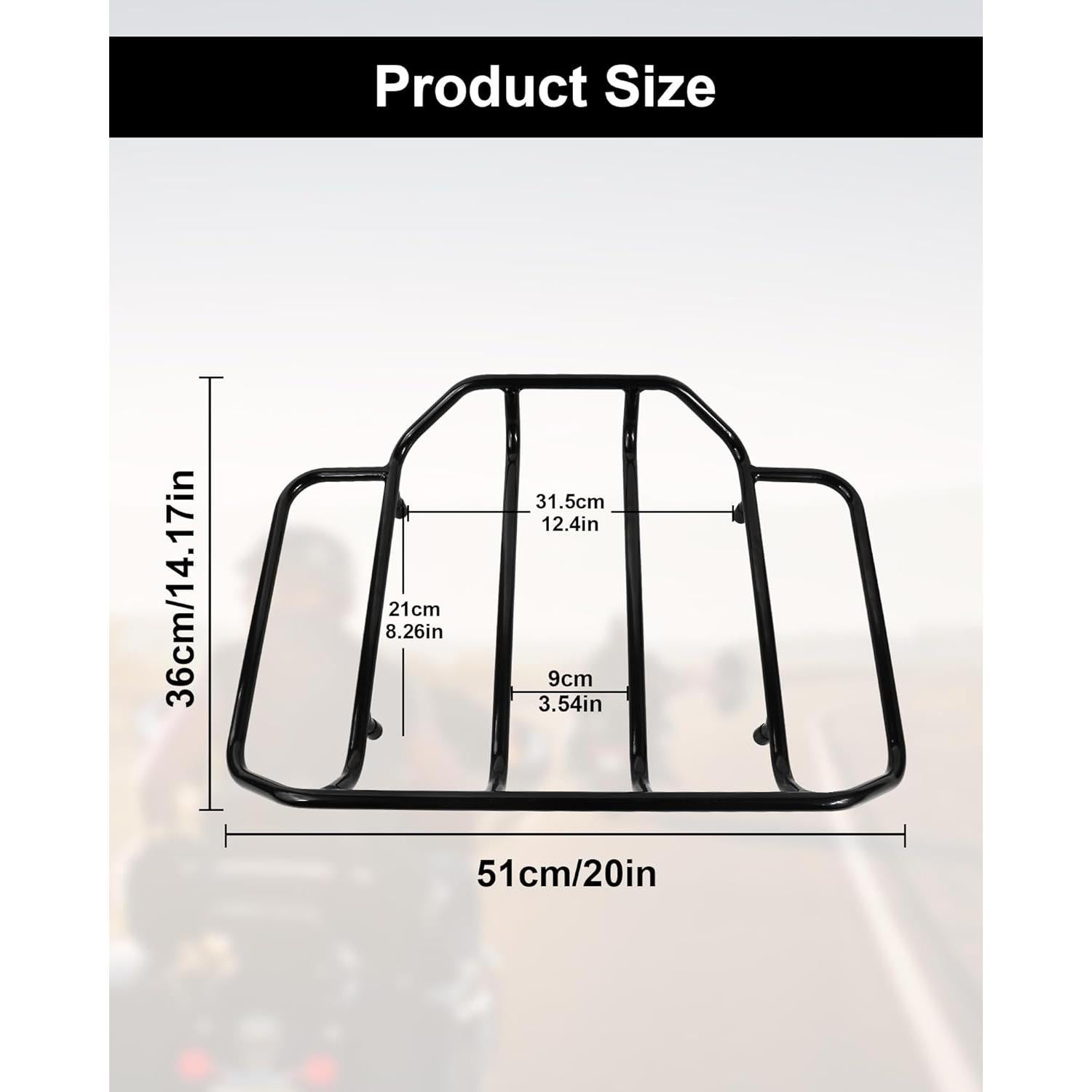 Soporte de Equipaje Aochuang Tour Pack para Harley 2014-2024