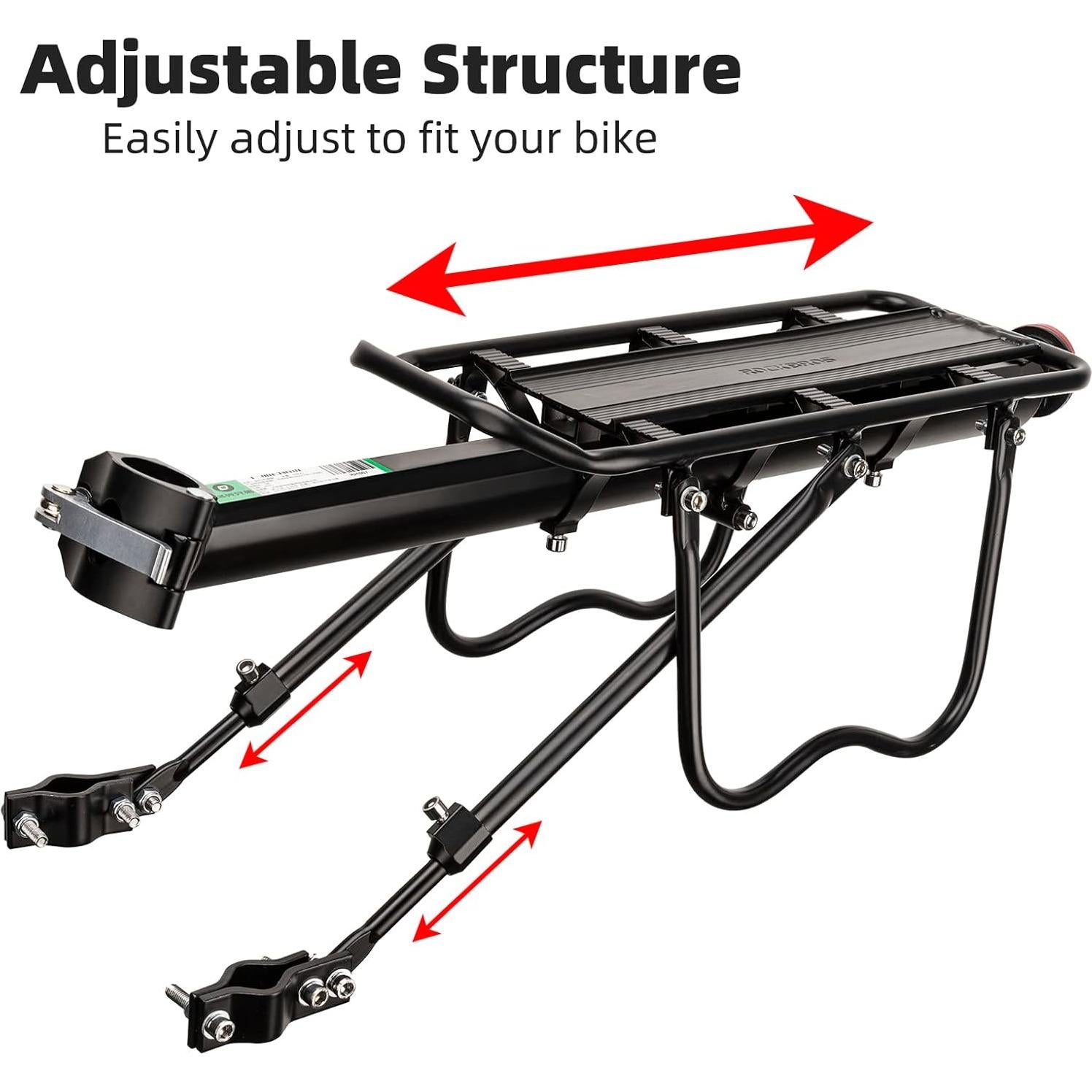 Portaequipajes Trasero ROCKBROS Aluminio 75kg Ciclismo