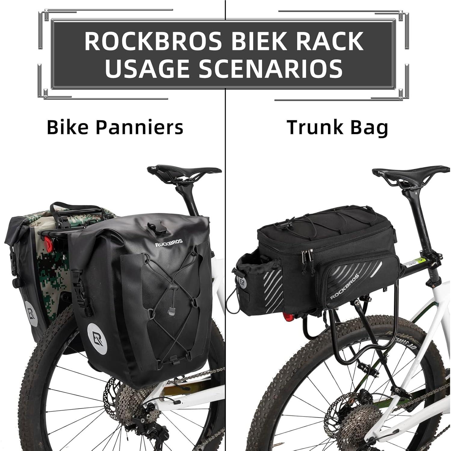 Portaequipajes Trasero ROCKBROS Aluminio 75kg Ciclismo