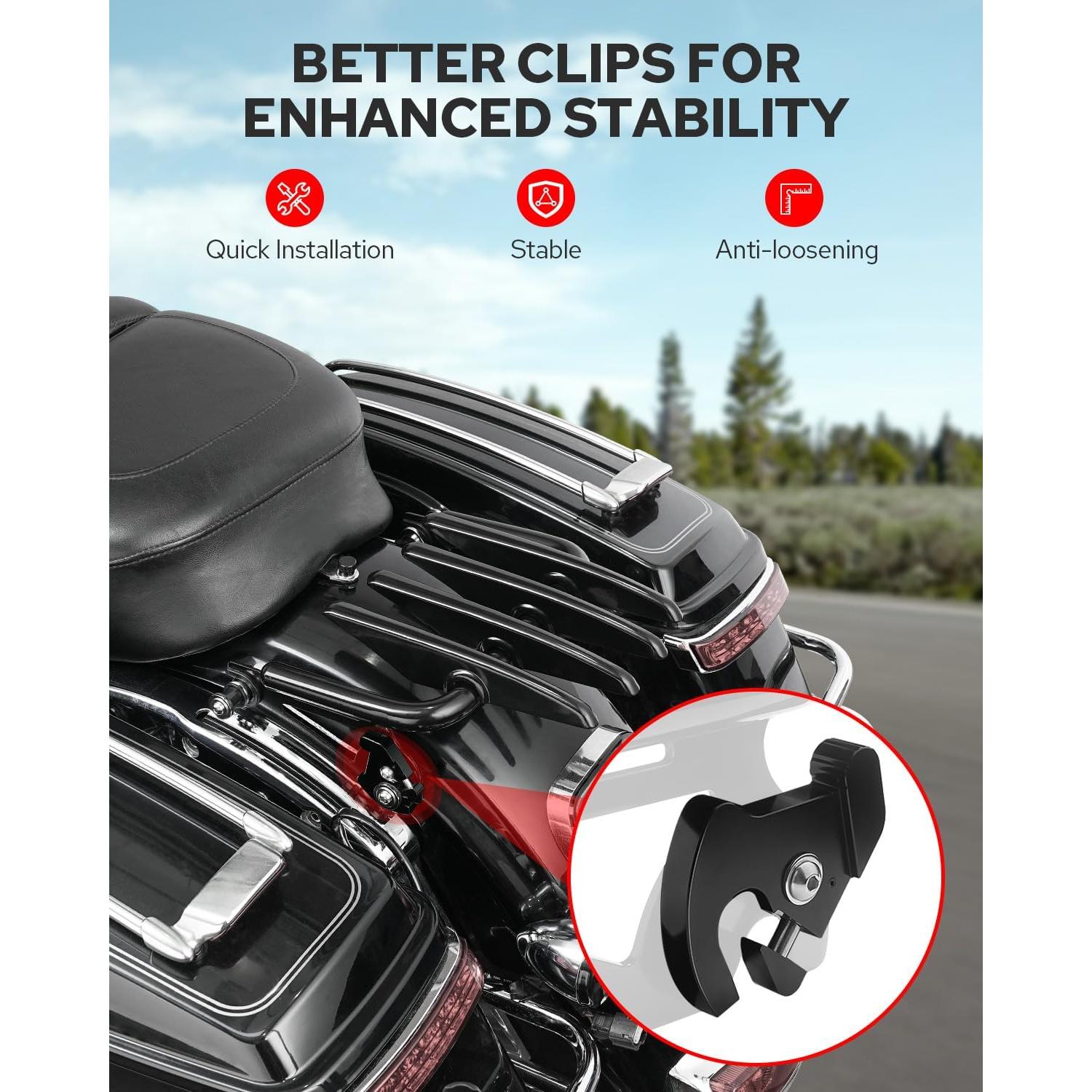 Soporte de Equipaje Benlari para Harley Davidson Touring 2009-2025