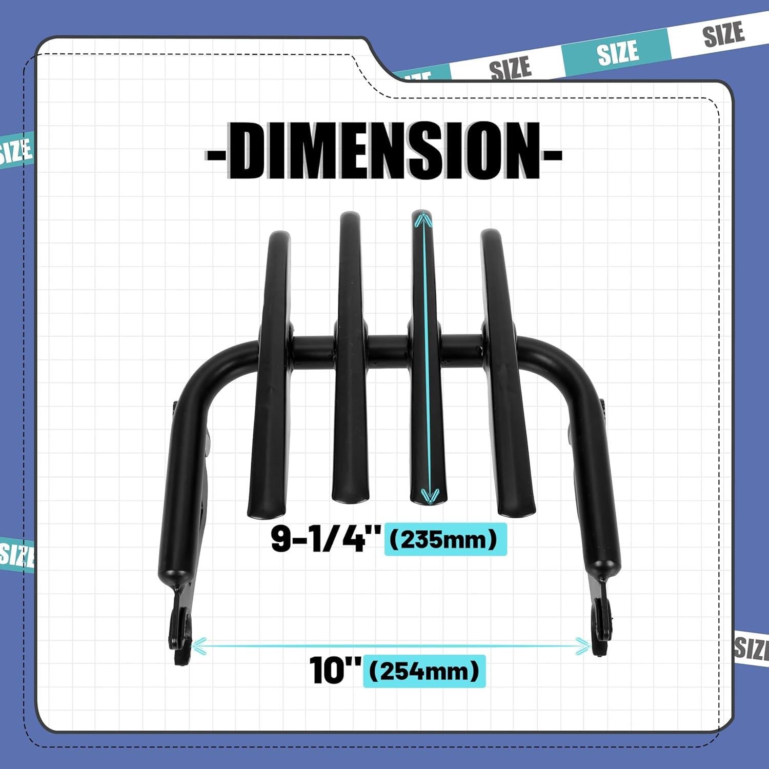 Soporte de Equipaje Desmontable ECOTRIC para Harley 2009-2024