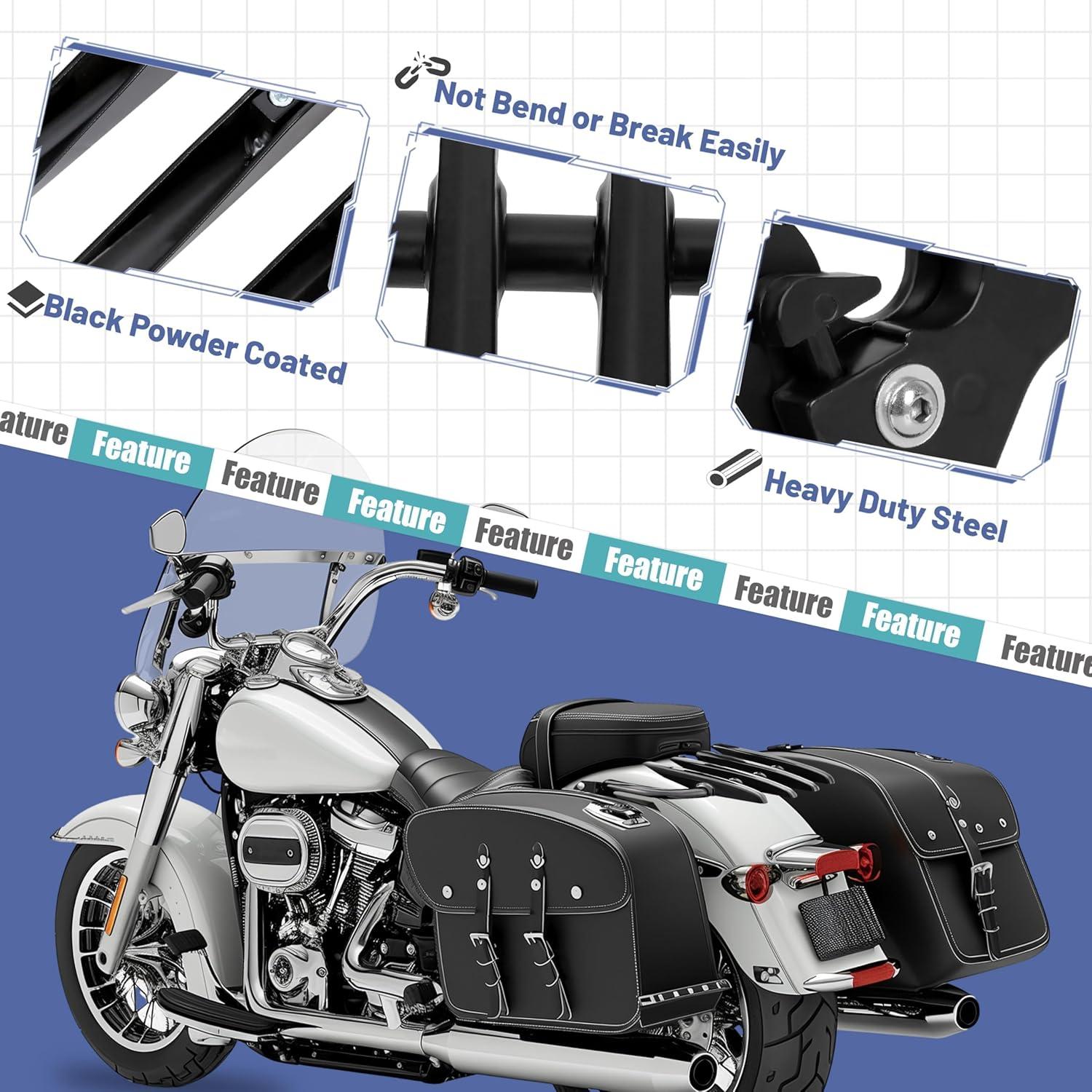 Soporte de Equipaje Desmontable ECOTRIC para Harley 2009-2024