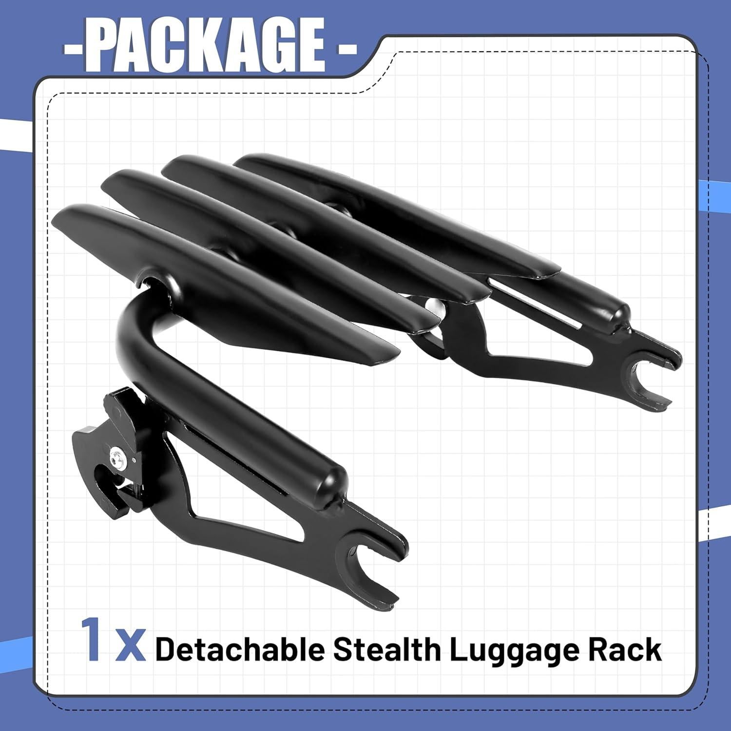 Soporte de Equipaje Desmontable ECOTRIC para Harley 2009-2024