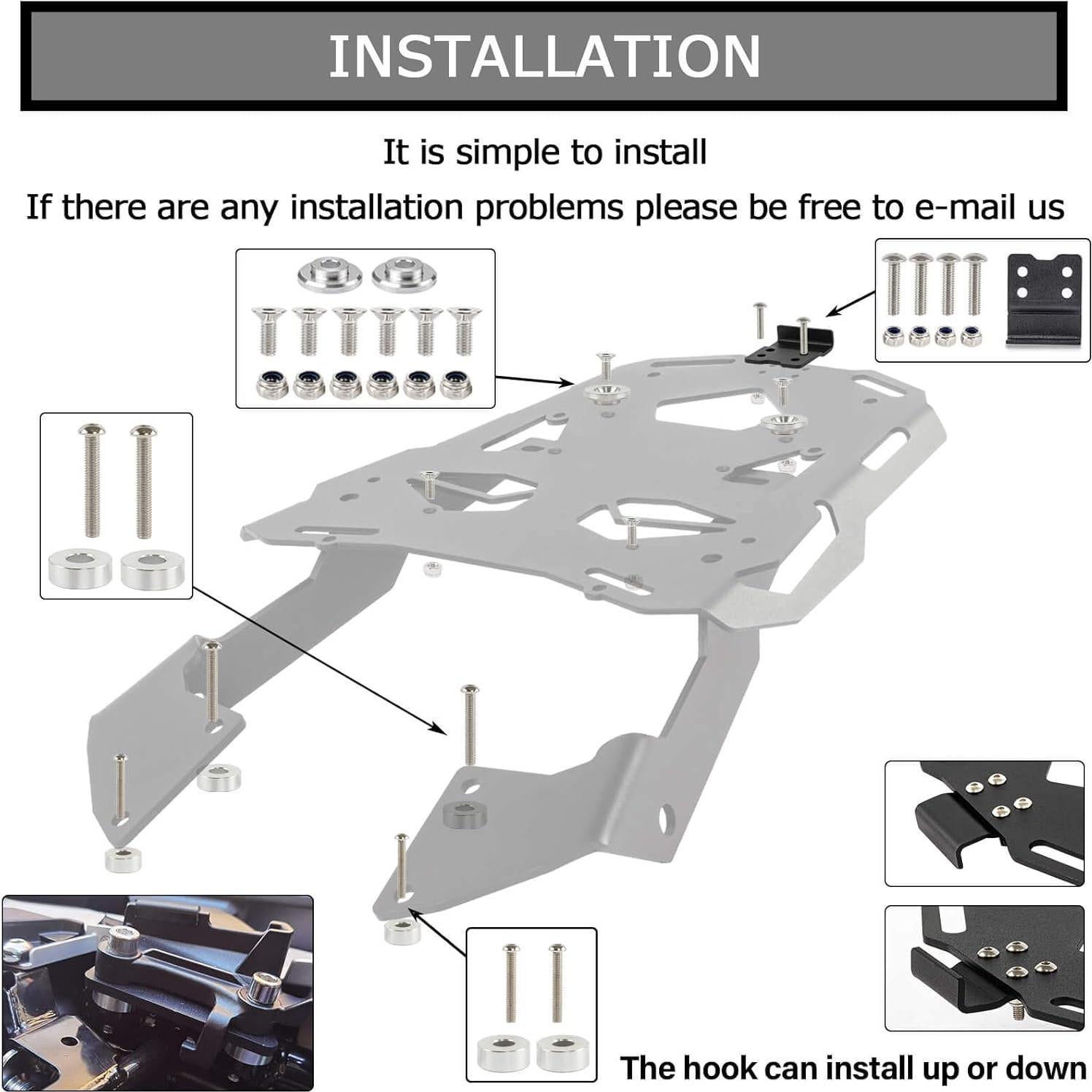 Soporte de Equipaje PSLER para Motocicleta CB500X CB500F CB500R