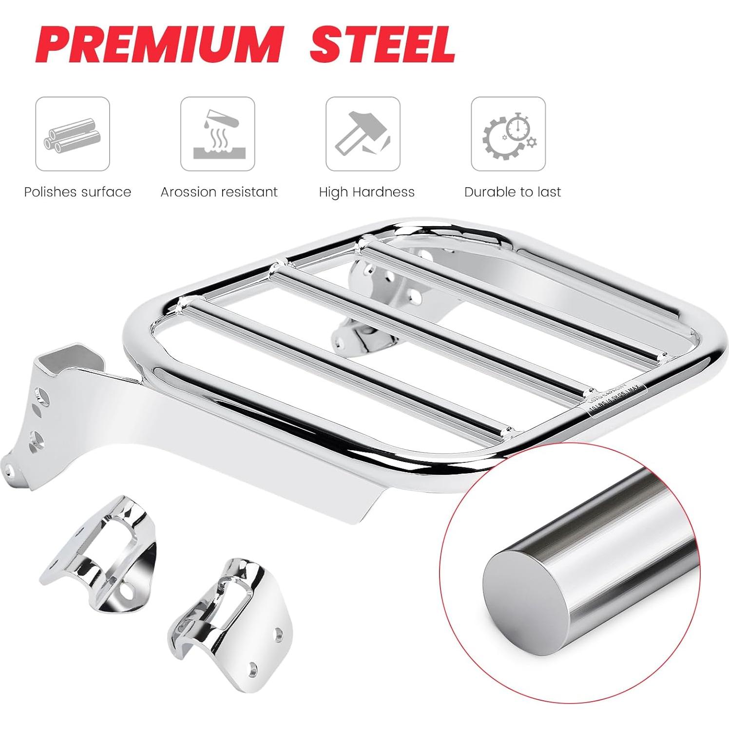 Soporte Sissy Bar Holdfast para Softail Kekykm Cromo 2018+