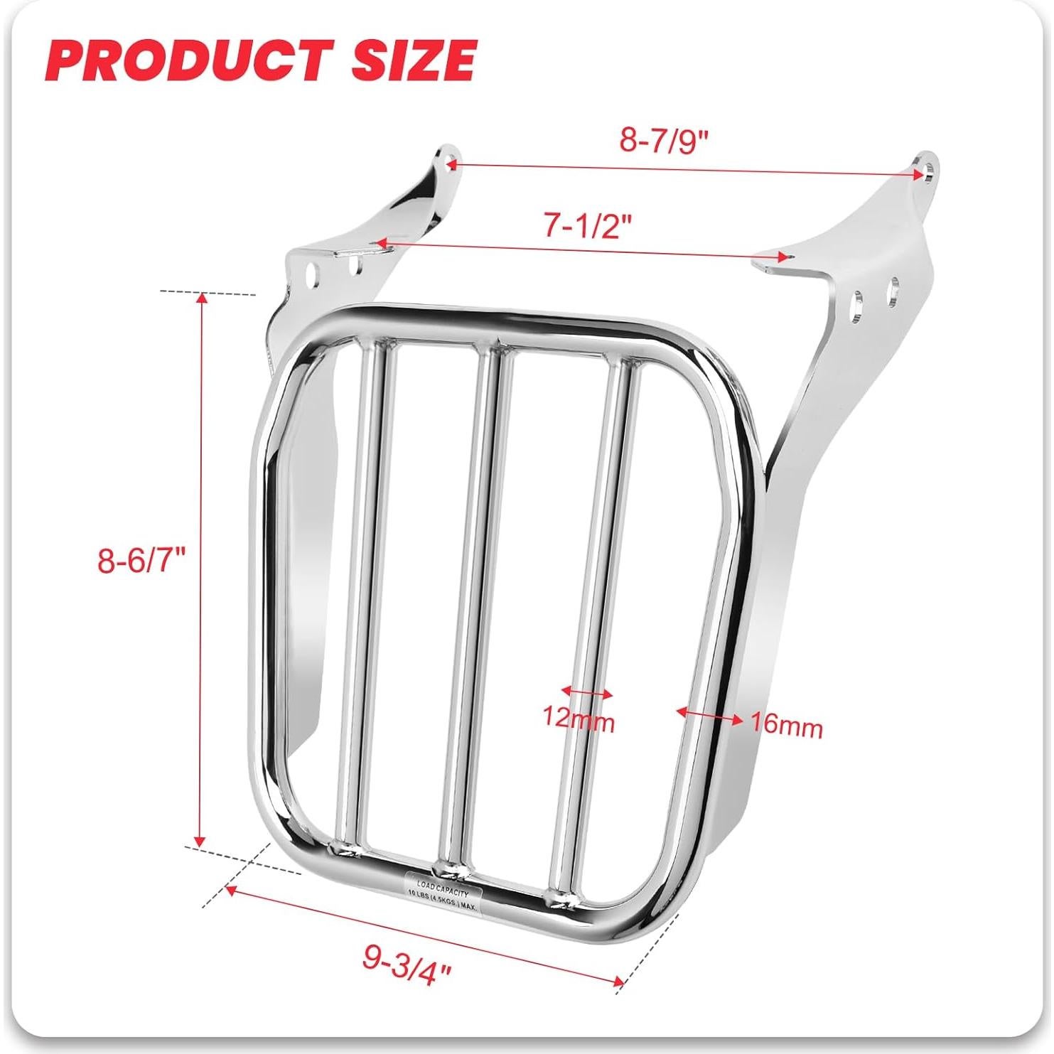 Soporte Sissy Bar Holdfast para Softail Kekykm Cromo 2018+