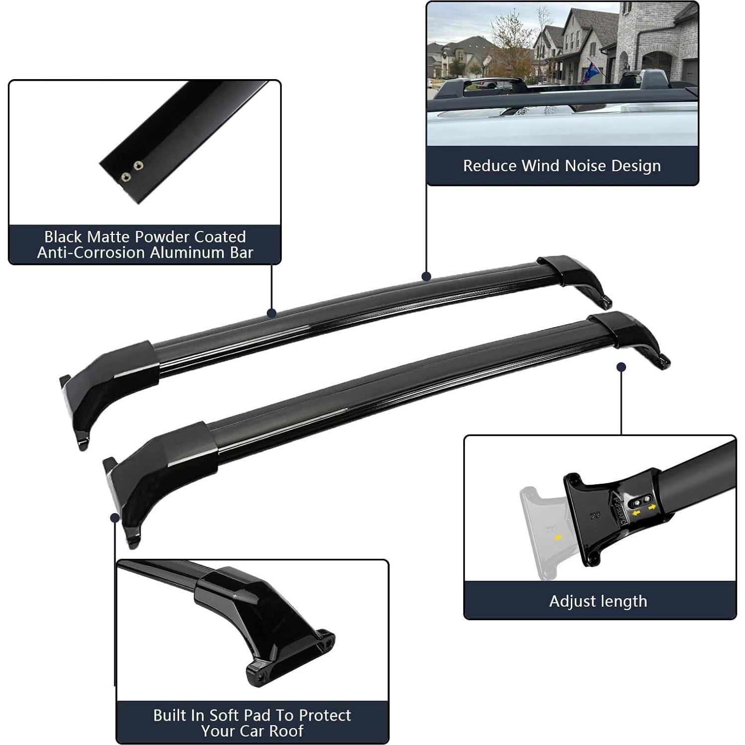 Barras Transversales de Techo ANTS PART para GMC Acadia 2017-2023