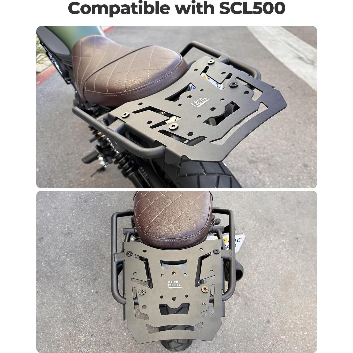 Soporte de Equipaje KEMIMOTO para SCL500 2023-2025 Aluminio