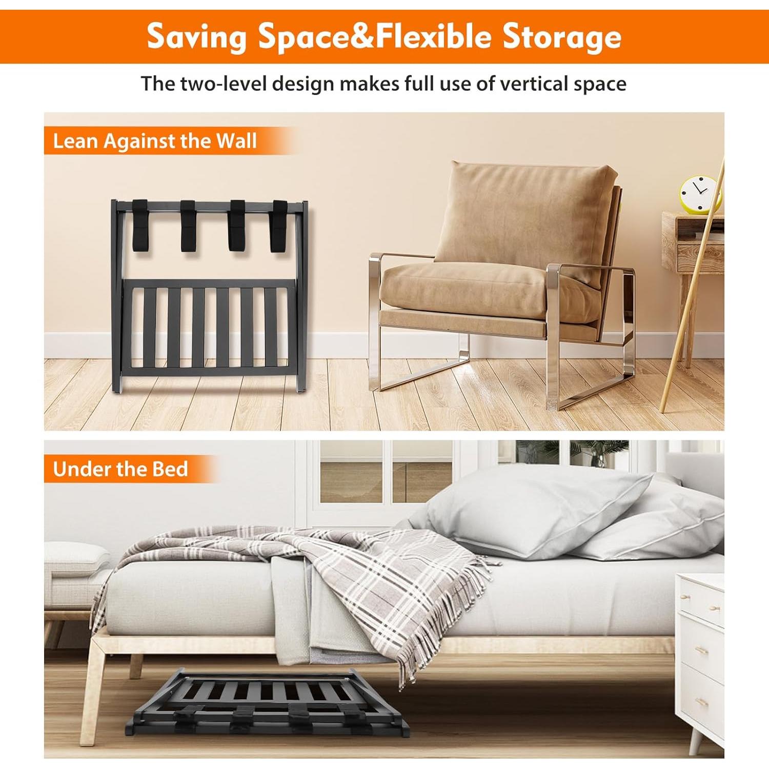 Soporte de Equipaje Plegable DAERNA para Maletas - 100 kg