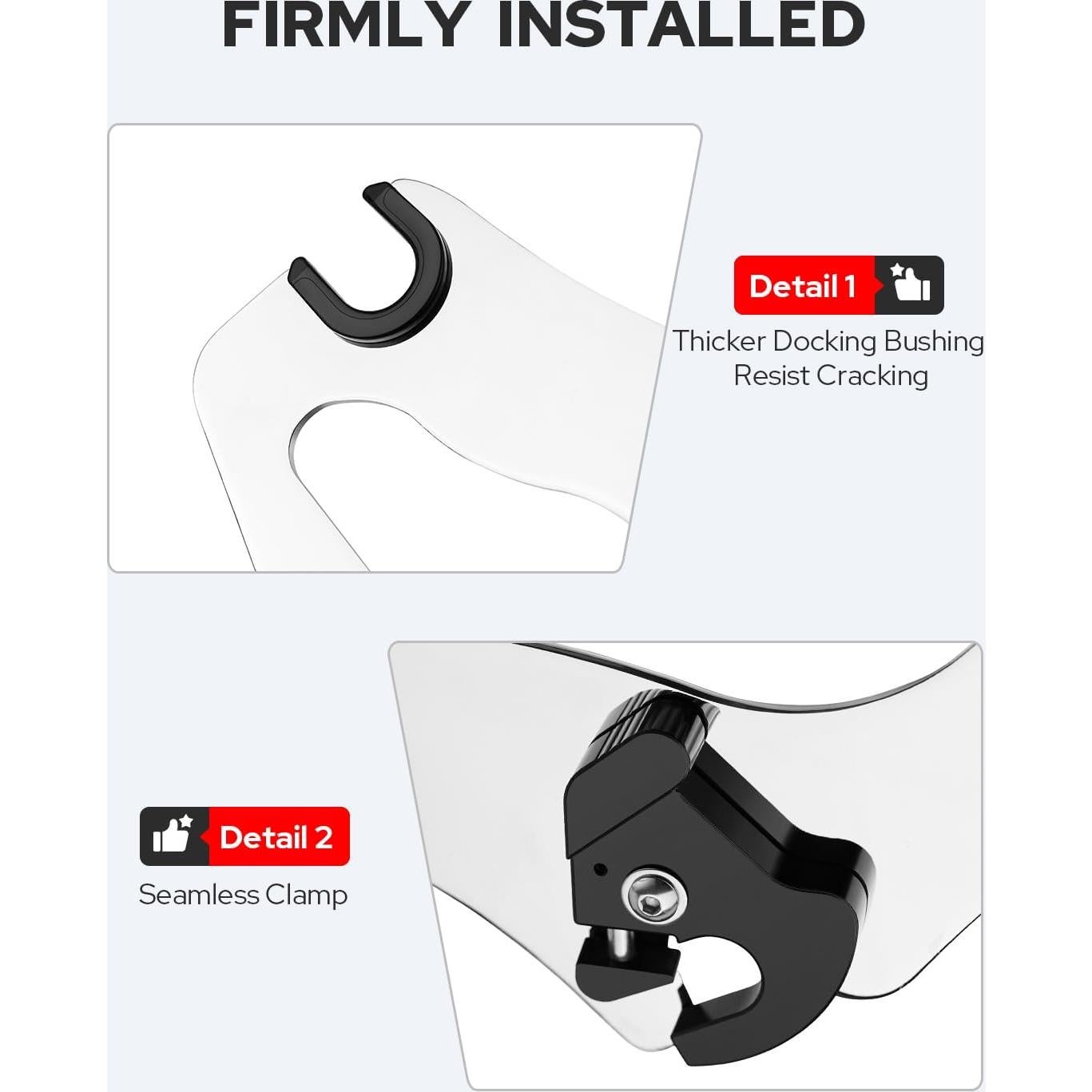 Soporte de Equipaje Desmontable Benlari Cromo para Harley 2009-2024