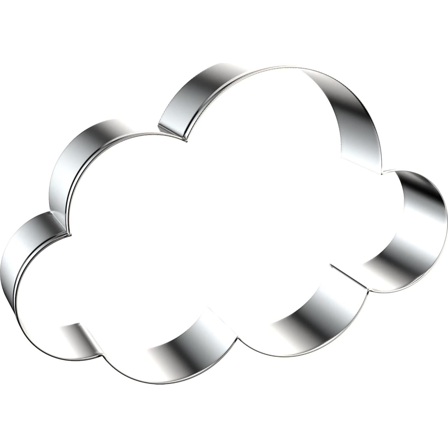 Juego de Cortadores de Galletas Nube QAAQS - 4 Piezas Acero Inoxidable