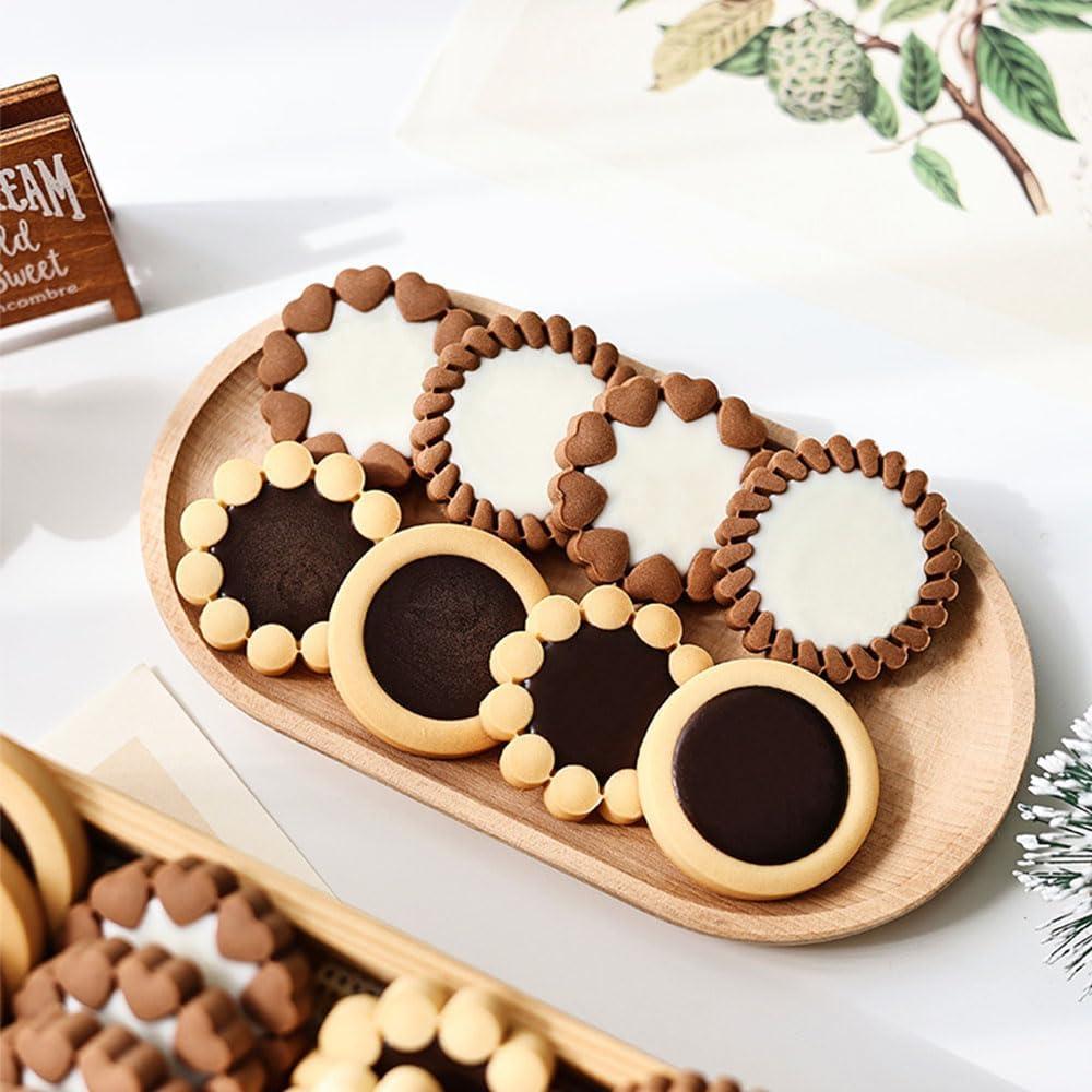 Cortadores de Galletas de Flor 3D RUIYDZ - 4 Piezas