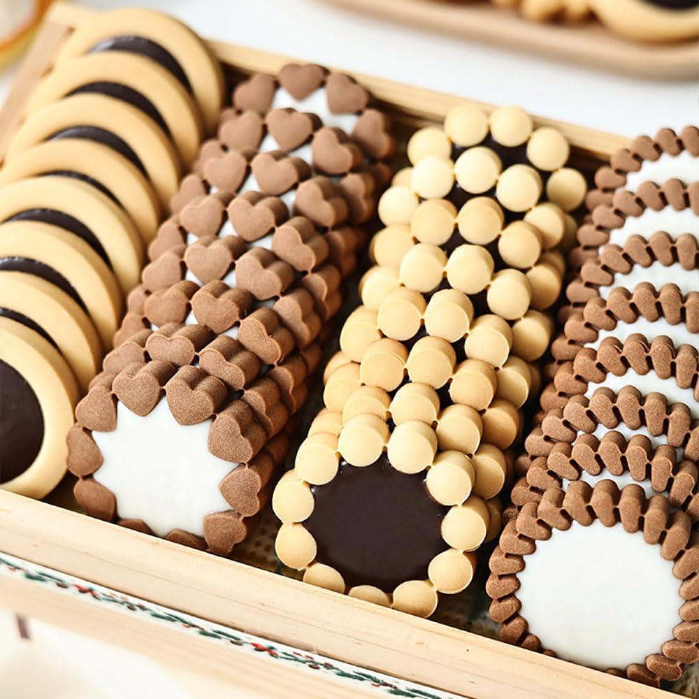 Cortadores de Galletas de Flor 3D RUIYDZ - 4 Piezas