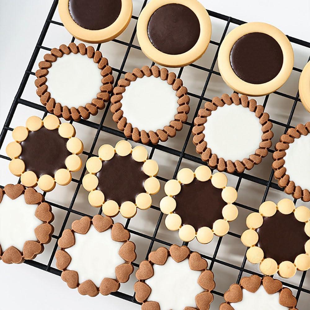 Cortadores de Galletas de Flor 3D RUIYDZ - 4 Piezas