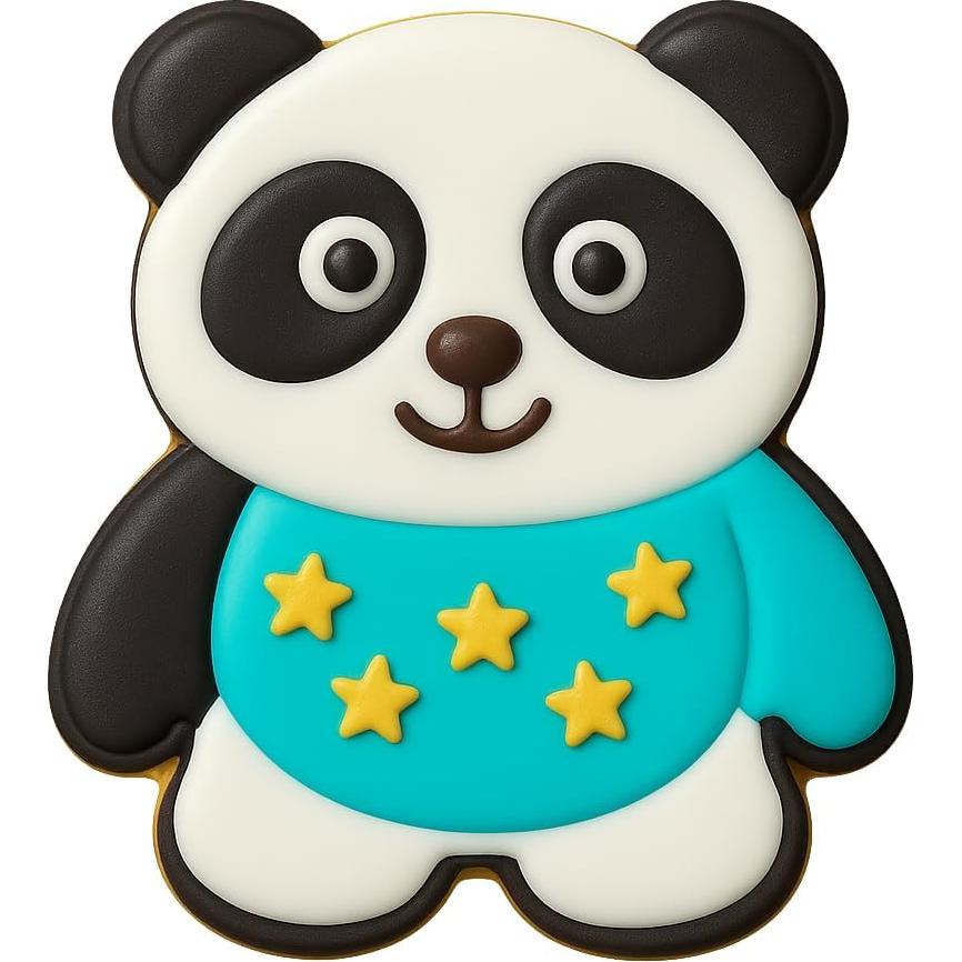 Cortador y Sello de Galleta Panda Mighty Gadget 10.16x7.95 cm