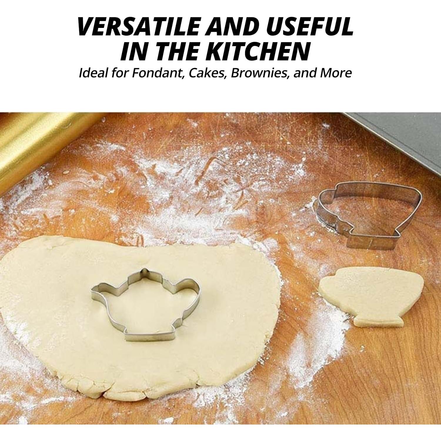 Cortadores de Galletas YAFIYGI en Forma de Taza y Tetera - 2 Piezas