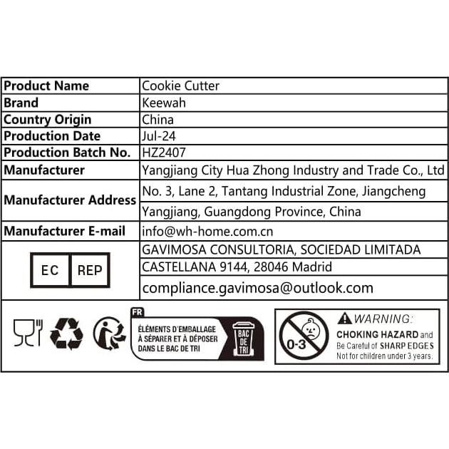 Cortador de Galletas Fantasma Keewah - Acero Inoxidable 12.19 cm