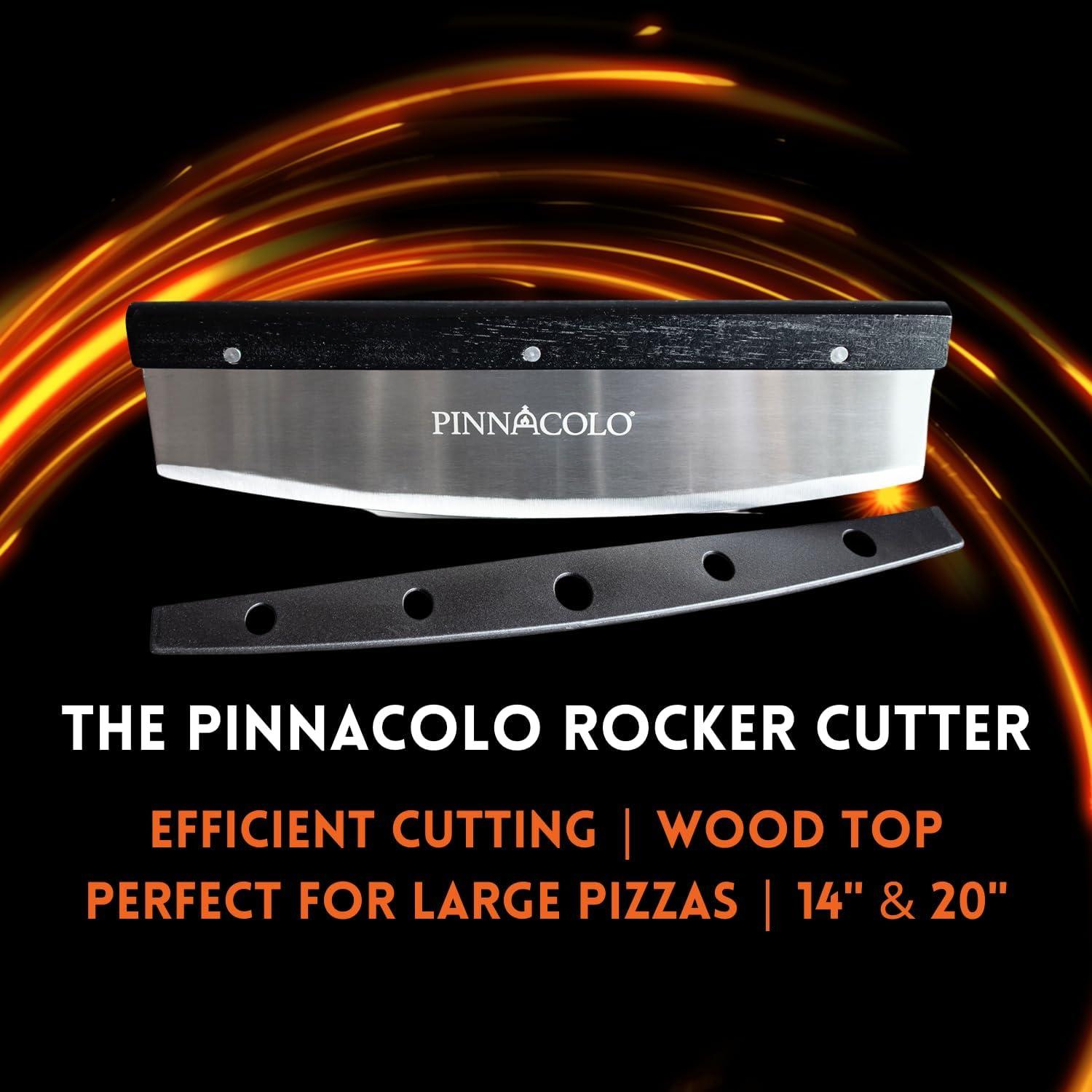 Cortador Rocker Pinnacolo 35.56 cm Acero Inoxidable Madera