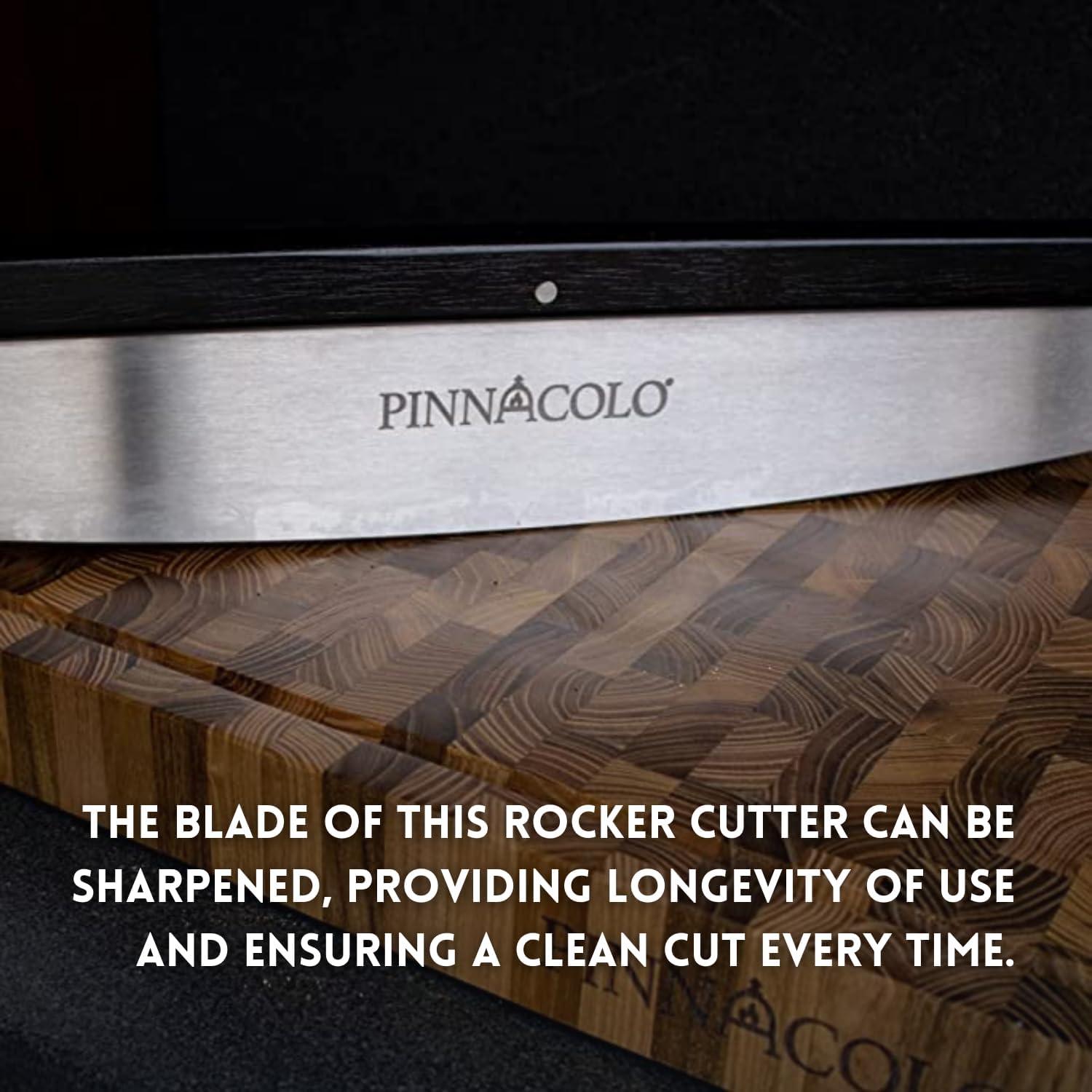 Cortador Rocker Pinnacolo 35.56 cm Acero Inoxidable Madera