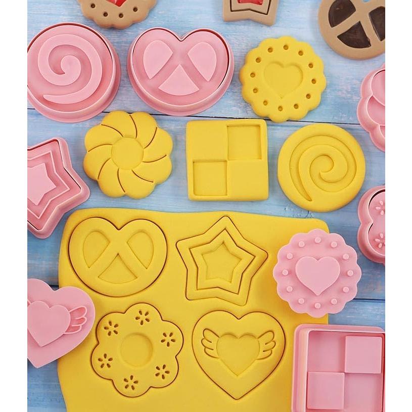 Set de 8 Cortadores de Galletas MIANXIAOXIN en Forma de Flor y Estrella