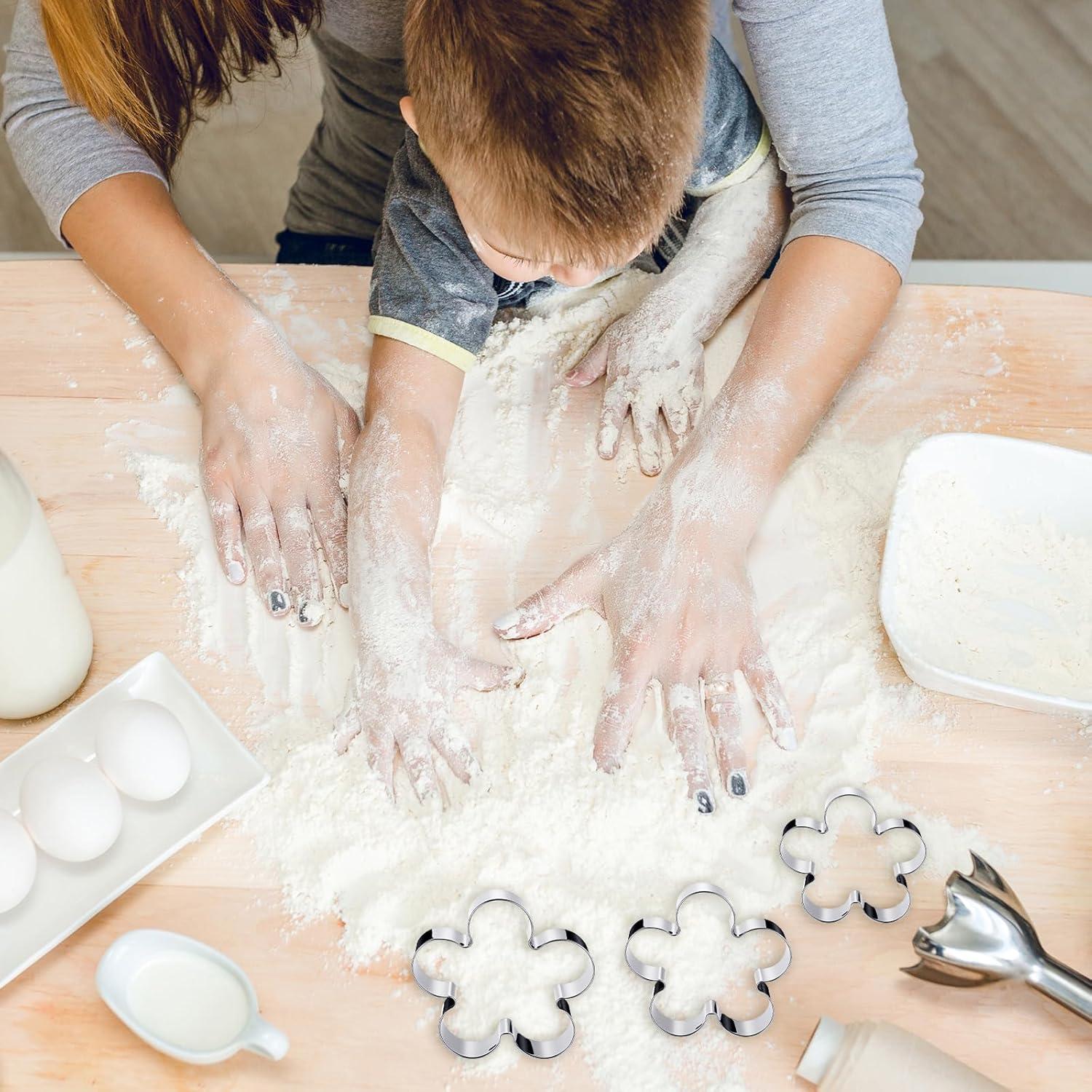 Juego de 10 Cortadores de Galletas HJZHII Acero Inoxidable